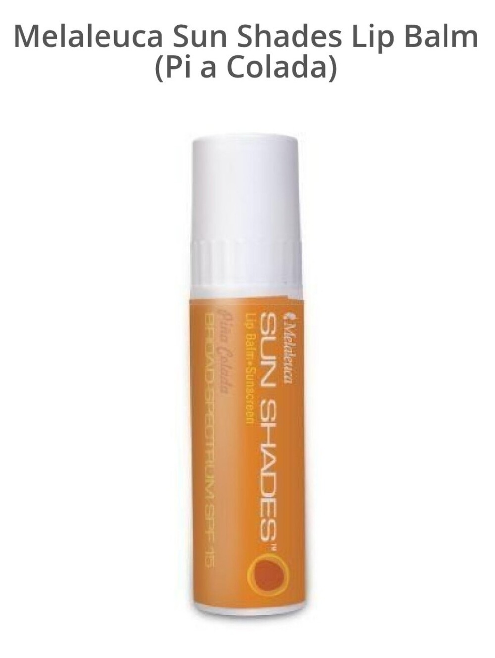 Sun Shades Lip Balm: Piña Colada | Size: 0.15oz. Jojoba-oil Cocoa Butter Beeswax